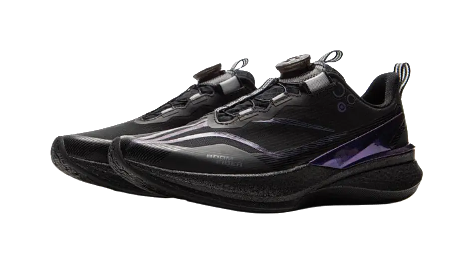 LINING YOUNG Red Hare 8 PRO Anti Slip Wear Resistant Low Top Kids Running Shoes Black  vjsneaker.com