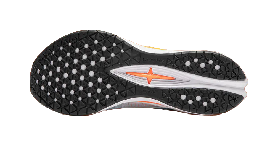 LINING YOUNG Red Rabbit 7 PRO YOUNG Cushioning Wear-Resistant Rebound Low-Top Running Shoes Blue Orange White Kids  vjsneaker.com