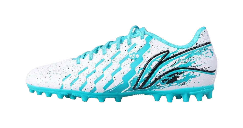 LINING YOUNG Slip Resistant, Abrasion Resistant, Breathable Low Top Kids Soccer Shoes Ice Porcelain Green  vjsneaker.com