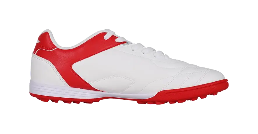 LINING YOUNG TF Slip Resistant Anti Kick Cushioning Low Top Kids Soccer Shoes White Red 