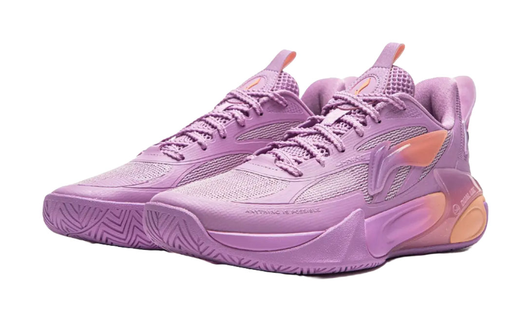 LINING YOUNG Wind Shadow 2.0 Childrens Basketball Shoes Jasmine Purple Teenagers 