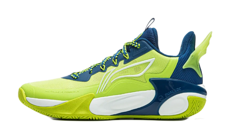 LINING YOUNG Wind Shadow 2.0 Low top Childrens Basketball Shoes Green Blue Teenagers 