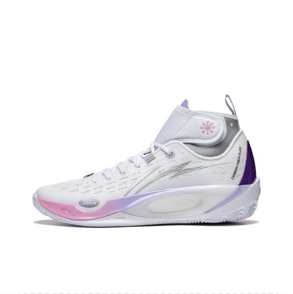 LINING Wade 808 2 Ultra Basketball Shoes Men Mid-Top White/Bad Little Purple