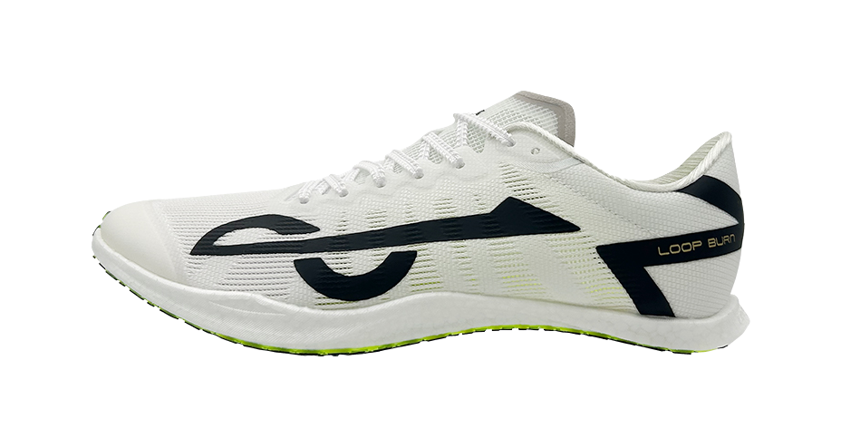 LOOP BURN Low Top Full Length Heterogeneous Carbon Plate Training Running Shoes Unisex Moonlit White 