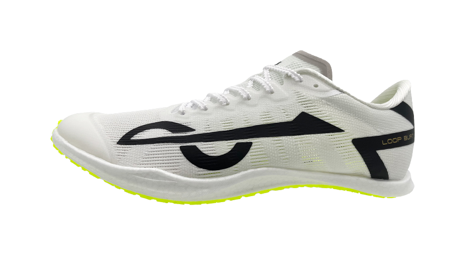 LOOP BURN Low Top Full Length Heterogeneous Carbon Plate Training Running Shoes Unisex Moonlit White 