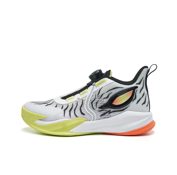 RIGORER Monster 2 White/ Fluorescent Green Kids Sneakers