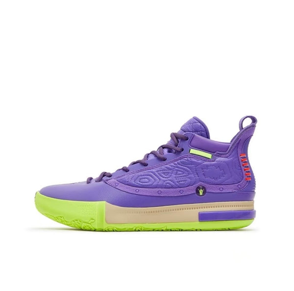 Left side view of 361° Joker Yokei Generation One Basketball Shoes Men High-Top Ultraviolet/Spiritual Purple