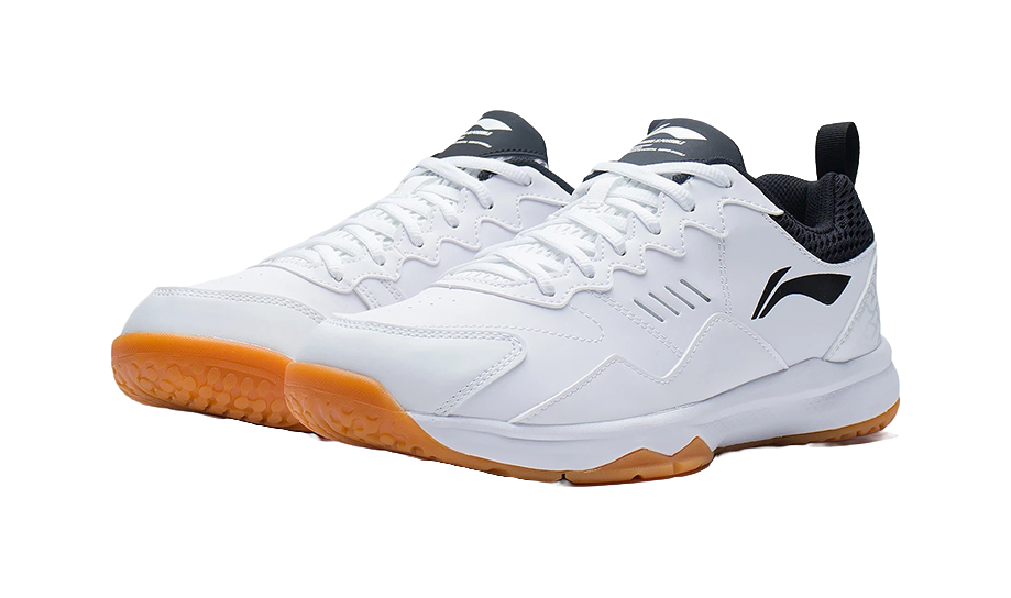 Li Ning Ace 21 V1 Low-Top Badminton Shoes - Slip & Abrasion Resistant Breathable Unisex White Black 