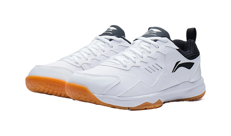 Li Ning Ace 21 V1 Low-Top Badminton Shoes - Slip & Abrasion Resistant Breathable Unisex White Black 