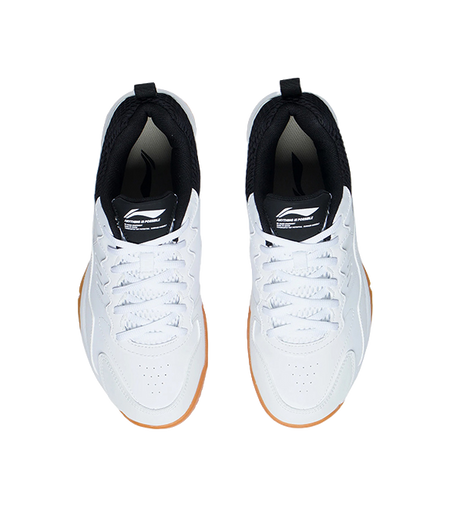 Li Ning Ace 21 V1 Low-Top Badminton Shoes - Slip & Abrasion Resistant Breathable Unisex White Black 