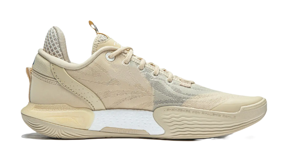 Li Ning All City 12 Basketball Shoes Mens Low top Light Milk Umber  vjsneaker.com