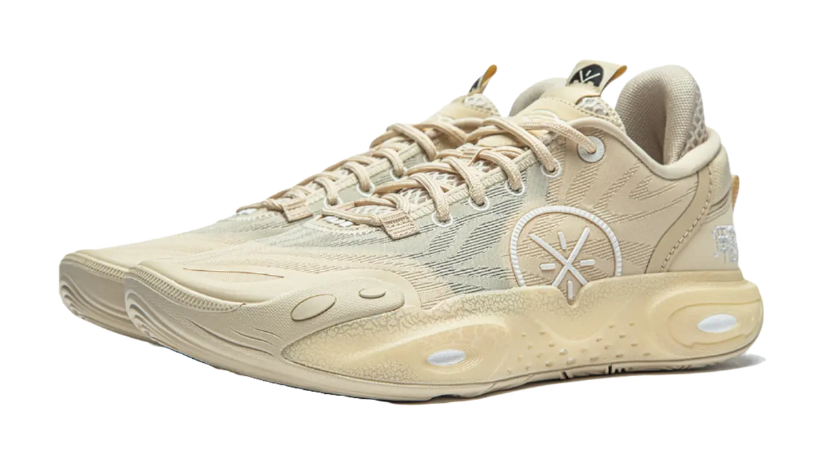 Li Ning All City 12 Basketball Shoes Mens Low top Light Milk Umber  vjsneaker.com