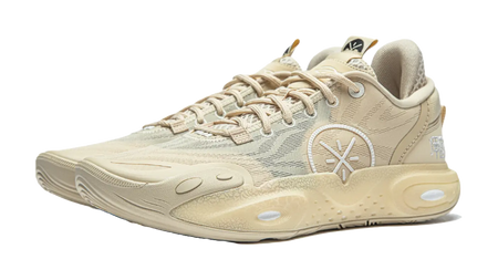 Li Ning All City 12 Basketball Shoes Mens Low top Light Milk Umber  vjsneaker.com