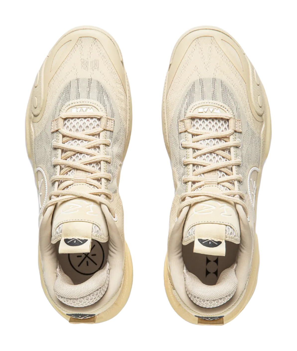 Li Ning All City 12 Basketball Shoes Mens Low top Light Milk Umber  vjsneaker.com