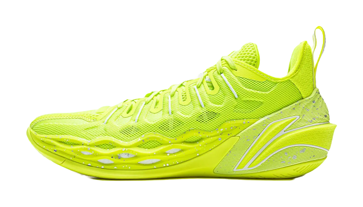 Li Ning Buckets Basketball Shoes Mens Low top Fluorescent Alpha Hydroxy Acids Green  vjsneaker.com