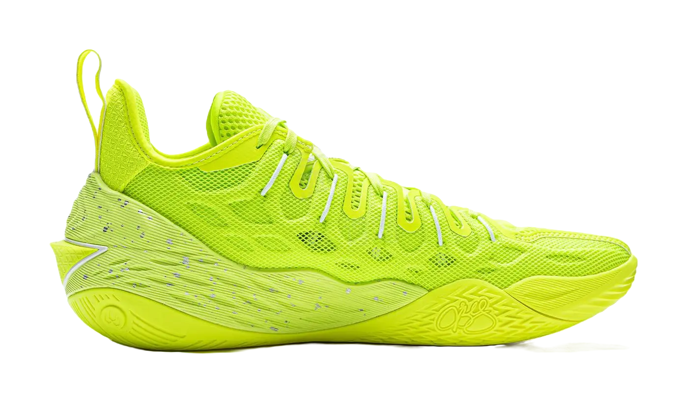 Li Ning Buckets Basketball Shoes Mens Low top Fluorescent Alpha Hydroxy Acids Green  vjsneaker.com