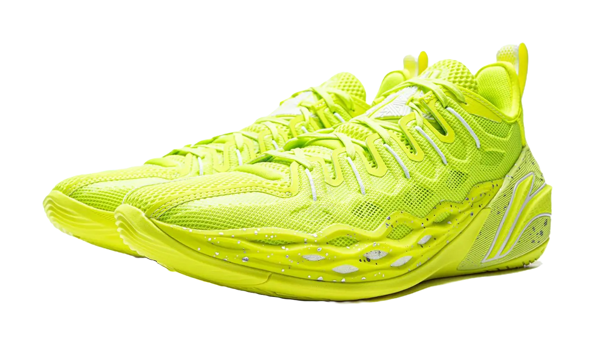 Li Ning Buckets Basketball Shoes Mens Low top Fluorescent Alpha Hydroxy Acids Green  vjsneaker.com