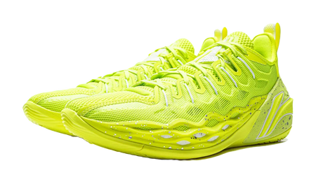 Li Ning Buckets Basketball Shoes Mens Low top Fluorescent Alpha Hydroxy Acids Green  vjsneaker.com