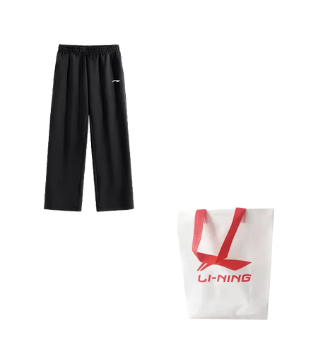Li Ning Casual Pants Unisex Black Moderate Sweatpants  vjsneaker.com