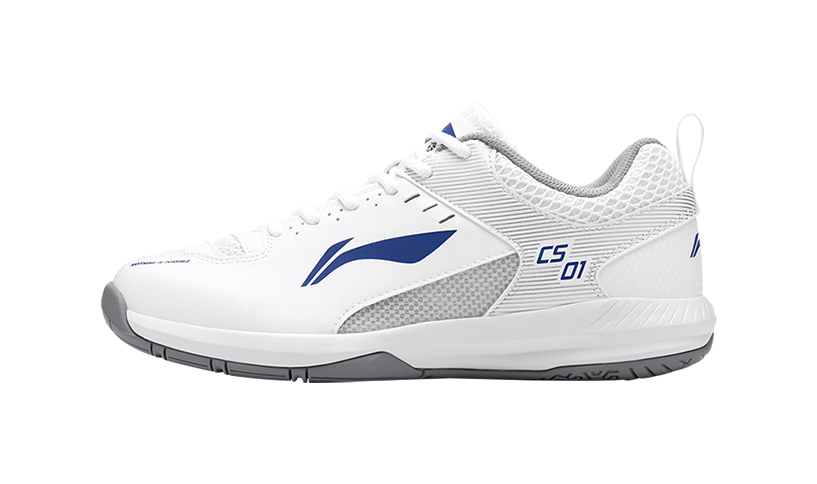 Li Ning Feather Cushion Low-Top Badminton Shoes - Lightweight Breathable & Abrasion Resistant Unisex Standard White 