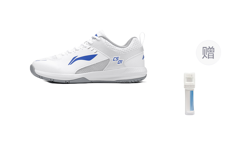 Li Ning Feather Cushion Low-Top Badminton Shoes - Lightweight Breathable & Abrasion Resistant Unisex Standard White 