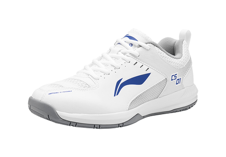 Li Ning Feather Cushion Low-Top Badminton Shoes - Lightweight Breathable & Abrasion Resistant Unisex Standard White 