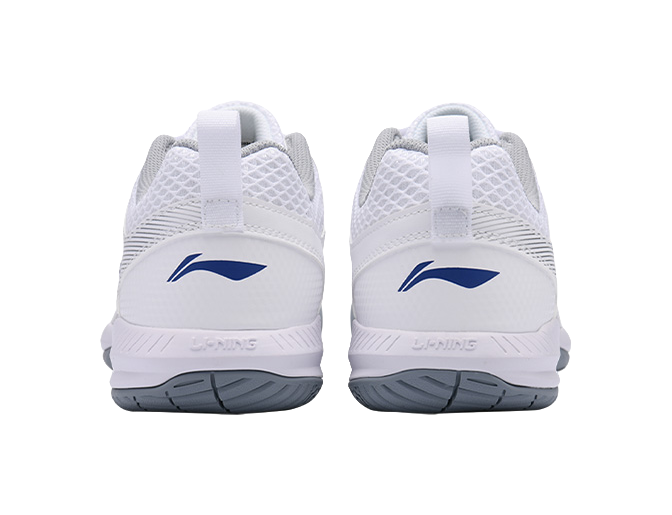 Li Ning Feather Cushion Low-Top Badminton Shoes - Lightweight Breathable & Abrasion Resistant Unisex Standard White 