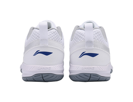 Li Ning Feather Cushion Low-Top Badminton Shoes - Lightweight Breathable & Abrasion Resistant Unisex Standard White 