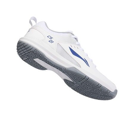 Li Ning Feather Cushion Low-Top Badminton Shoes - Lightweight Breathable & Abrasion Resistant Unisex Standard White 