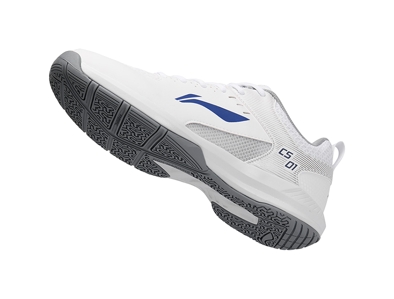 Li Ning Feather Cushion Low-Top Badminton Shoes - Lightweight Breathable & Abrasion Resistant Unisex Standard White 