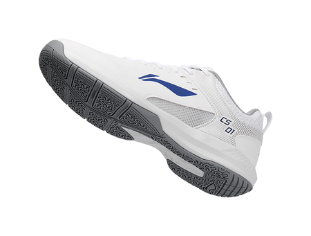 Li Ning Feather Cushion Low-Top Badminton Shoes - Lightweight Breathable & Abrasion Resistant Unisex Standard White 