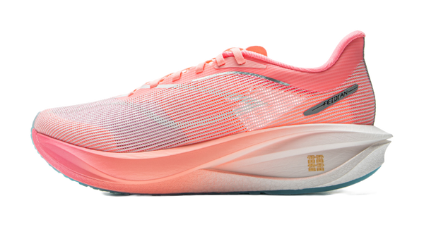 Li Ning Feidian 5 Challenger - Carbon Plate Racing Shoes for Men Lightweight & High Rebound in Pink 