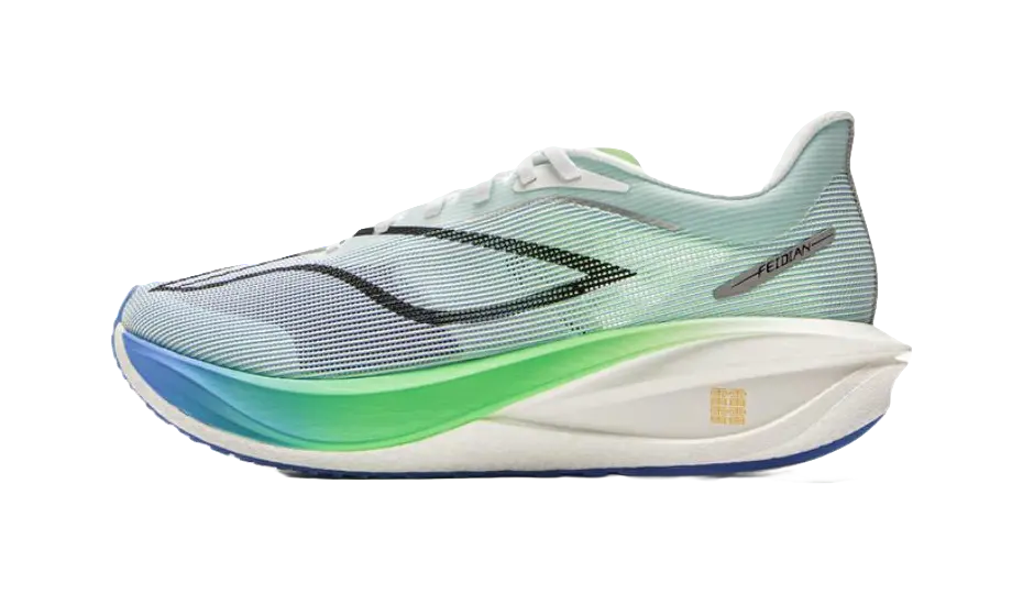 Li Ning Feidian 5 Challenger Running Shoes Mens Low top Standard White/Empty Blue  vjsneaker.com