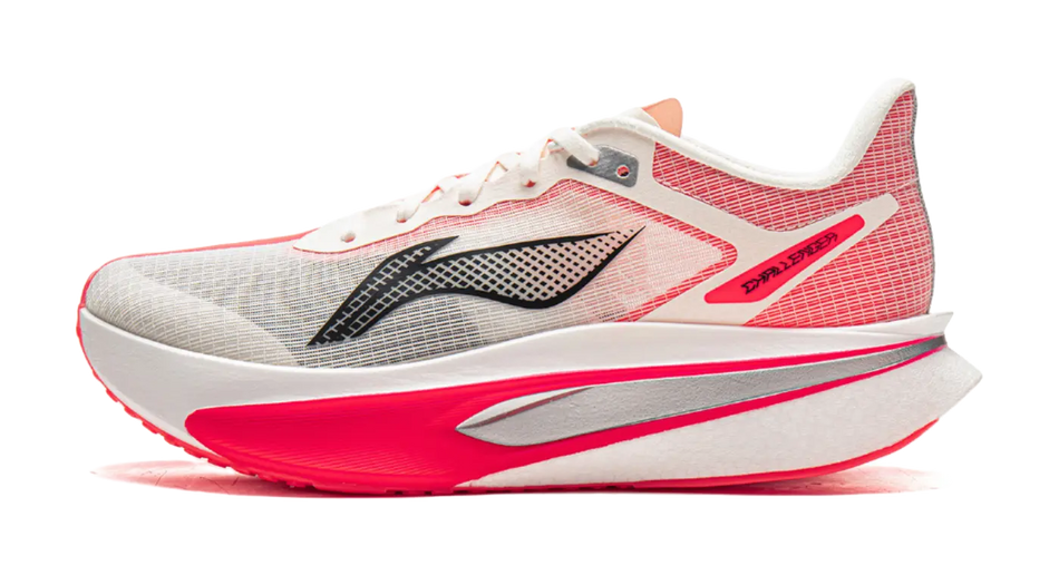 Li Ning Feidian 6 Challenger Low top Carbon Plate Casual Running Shoes Mens Champagne White  vjsneaker.com