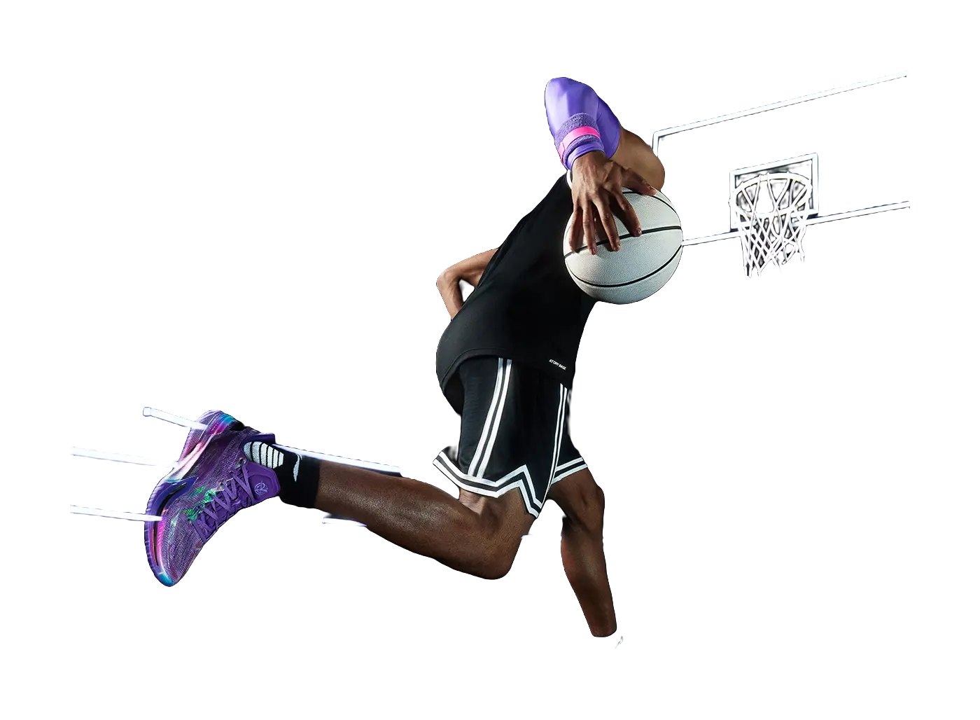 Li-Ning Gamma 1 "GRB Gamma Ray Burst" - Basketball Shoes Men's Purple  VJSNEAKER