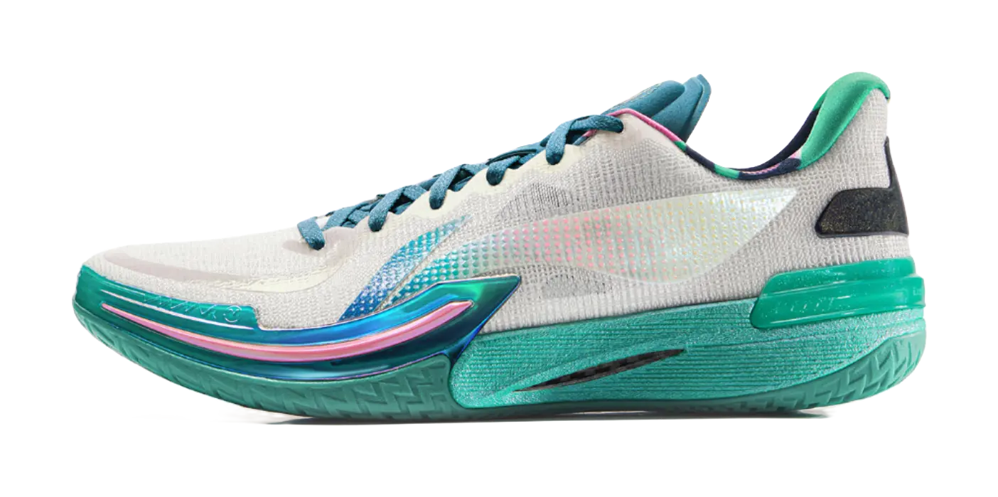 Li-Ning Gamma 1 "Glory" - Basketball Shoes Mens White Green  VJSNEAKER