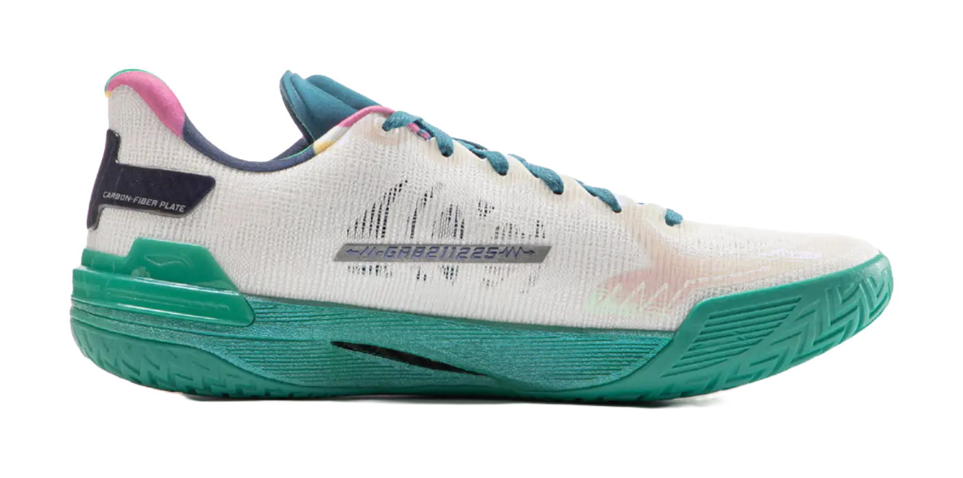 Li-Ning Gamma 1 "Glory" - Basketball Shoes Mens White Green  VJSNEAKER