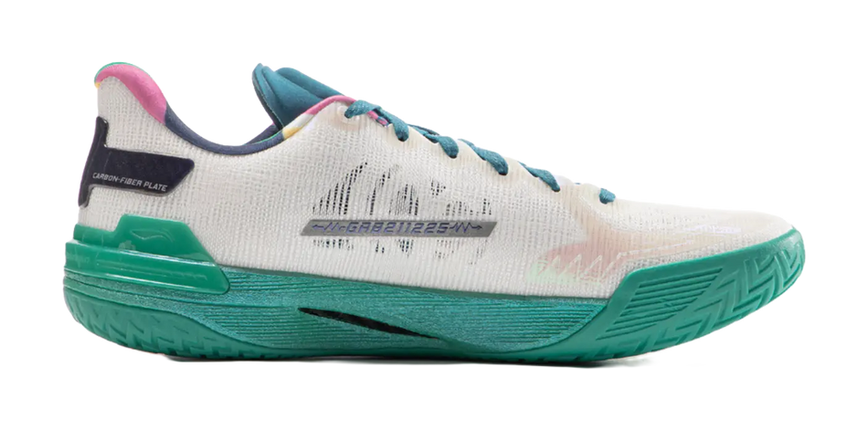 Li Ning Gamma Men's Basketball Shoes Low Top White/Green