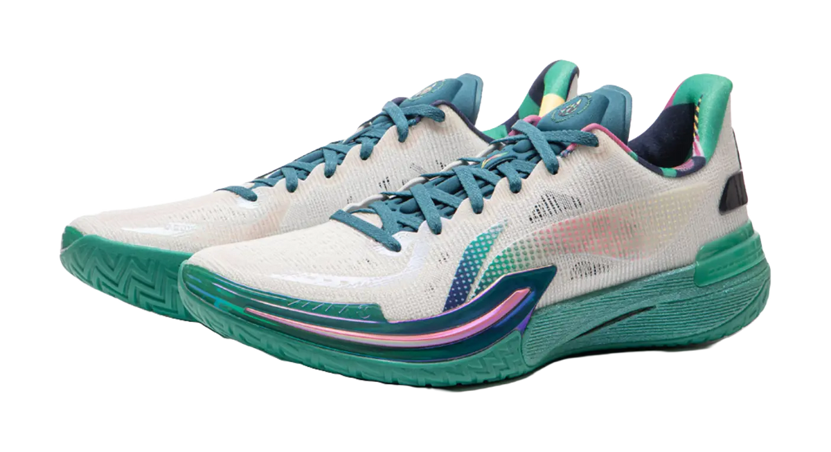 Li-Ning Gamma 1 "Glory" - Basketball Shoes Mens White Green  VJSNEAKER