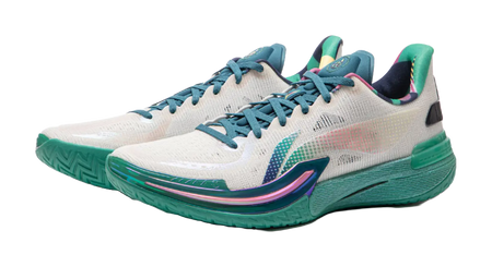 Li-Ning Gamma 1 "Glory" - Basketball Shoes Mens White Green  VJSNEAKER