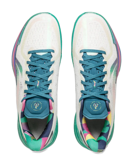 Li-Ning Gamma 1 "Glory" - Basketball Shoes Mens White Green  VJSNEAKER