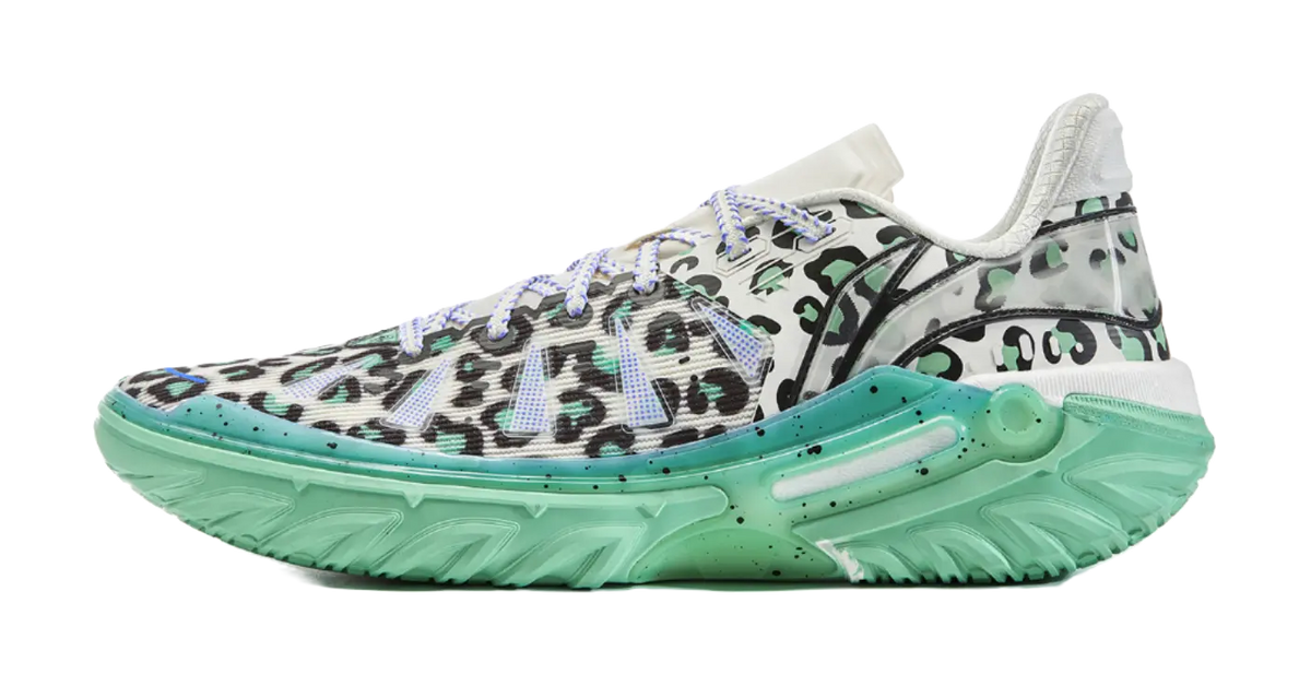 Li Ning Jie Ao 2 Basketball Shoes Mens Low top White Black Green  vjsneaker.com