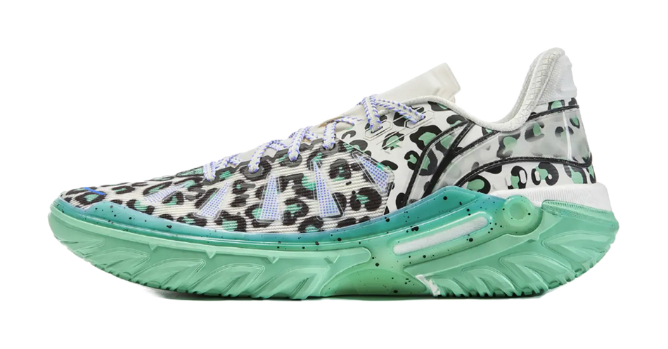 Li Ning Jie Ao 2 Basketball Shoes Mens Low top White Black Green  vjsneaker.com