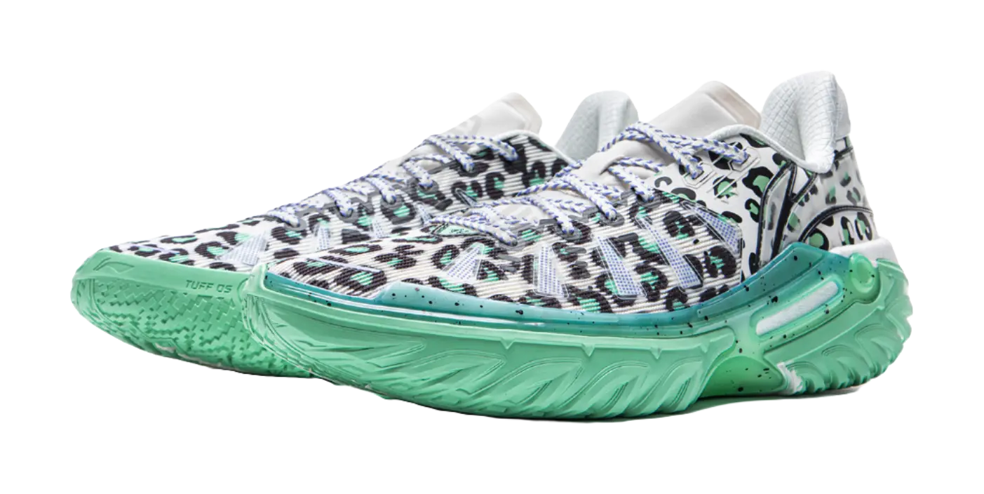 Li Ning Jie Ao 2 Basketball Shoes Mens Low top White Black Green  vjsneaker.com