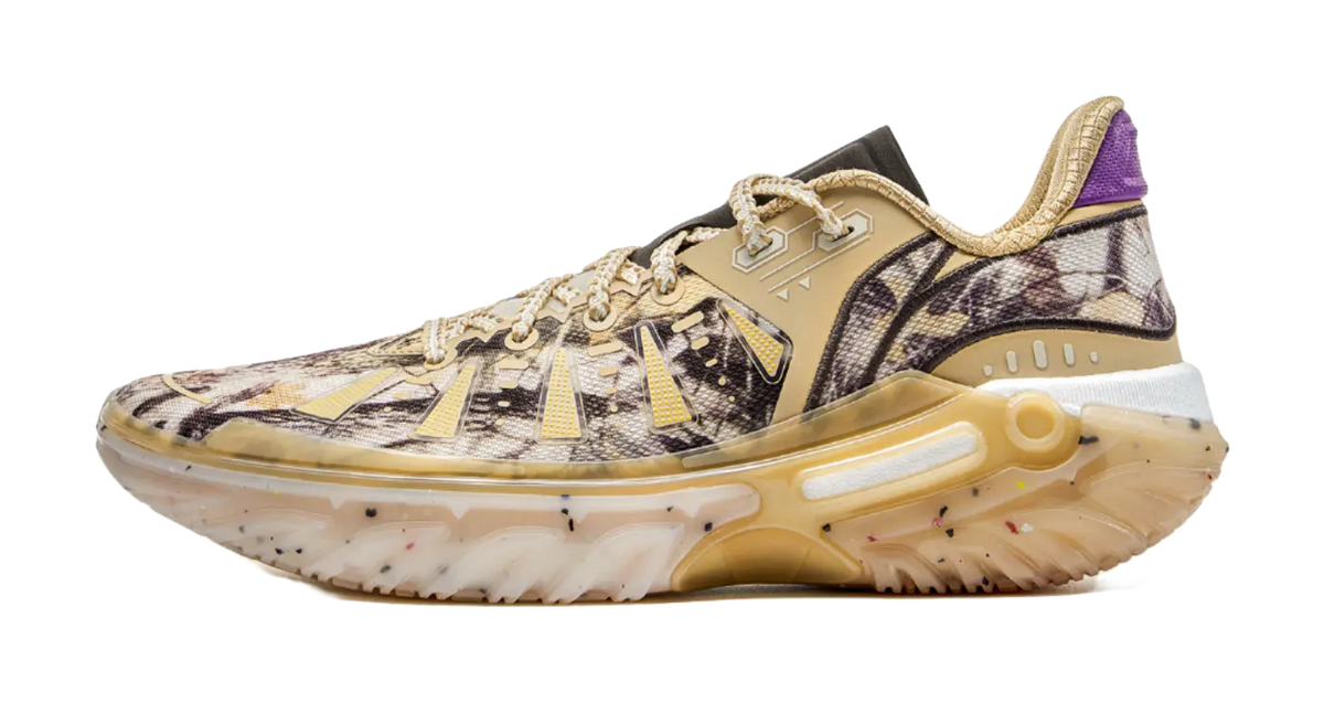 Li Ning Jie Ao 2 Basketball Shoes Mens Low top White Brown  vjsneaker.com