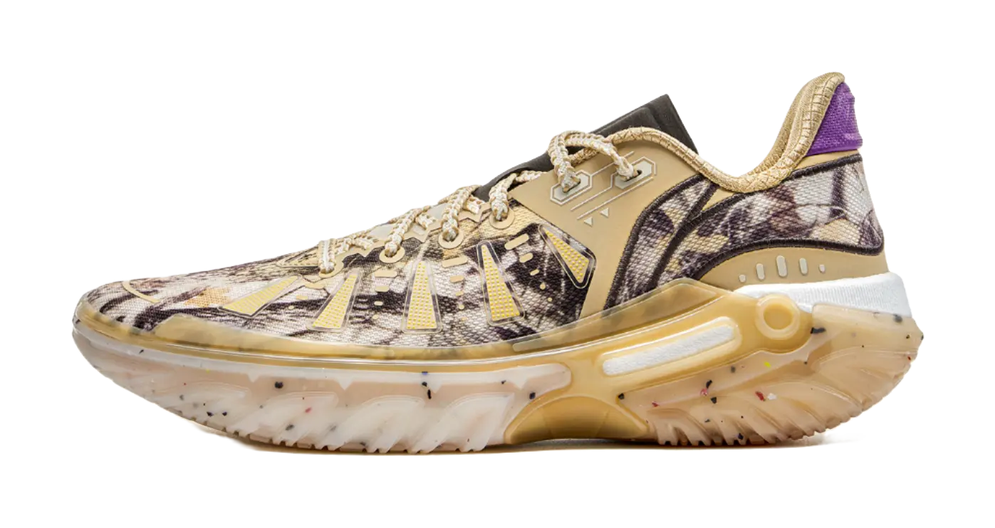 Li Ning Jie Ao 2 Basketball Shoes Mens Low top White Brown  vjsneaker.com