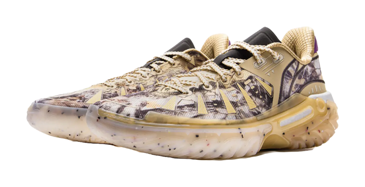 Li Ning Jie Ao 2 Basketball Shoes Mens Low top White Brown  vjsneaker.com