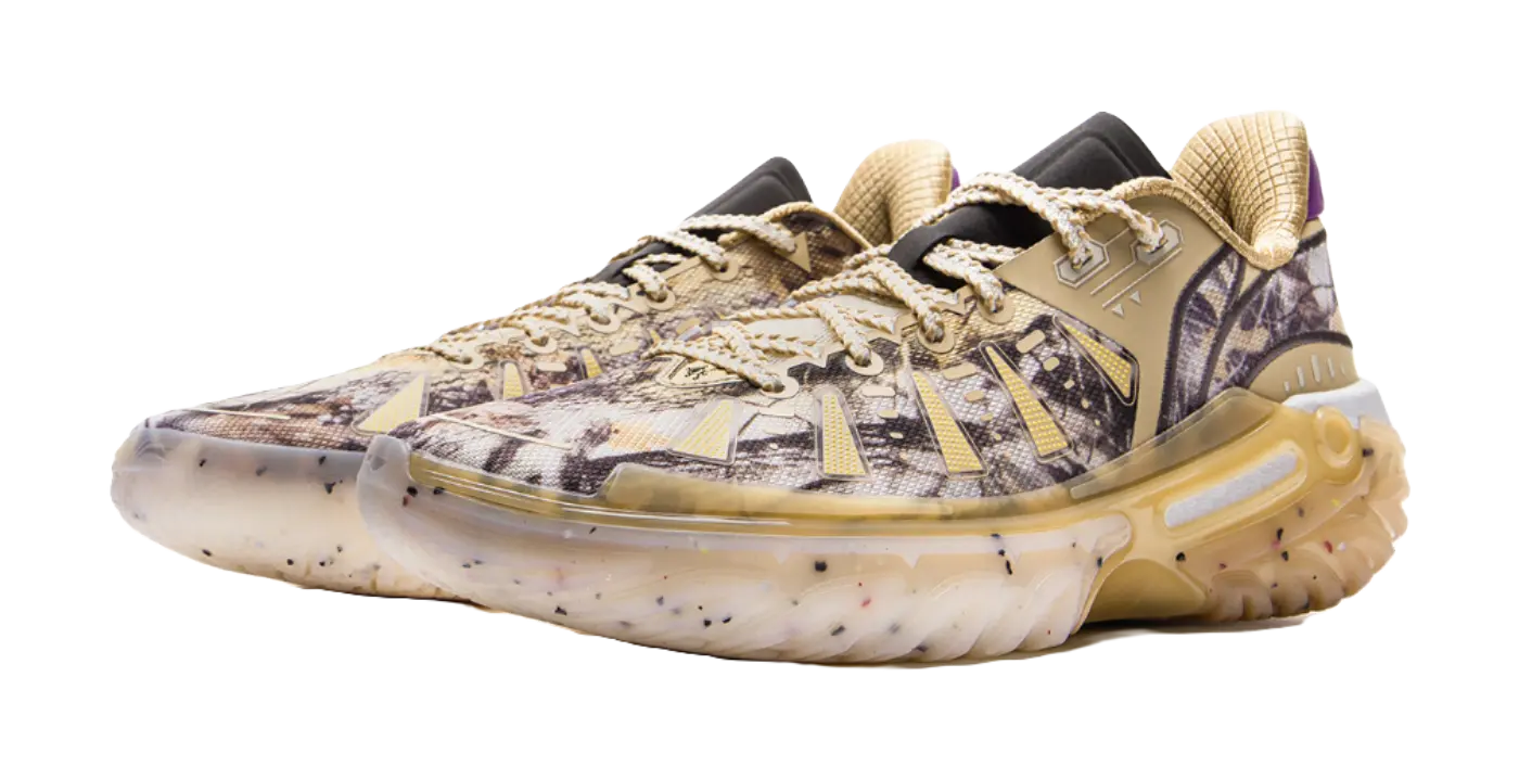 Li Ning Jie Ao 2 Basketball Shoes Mens Low top White Brown  vjsneaker.com