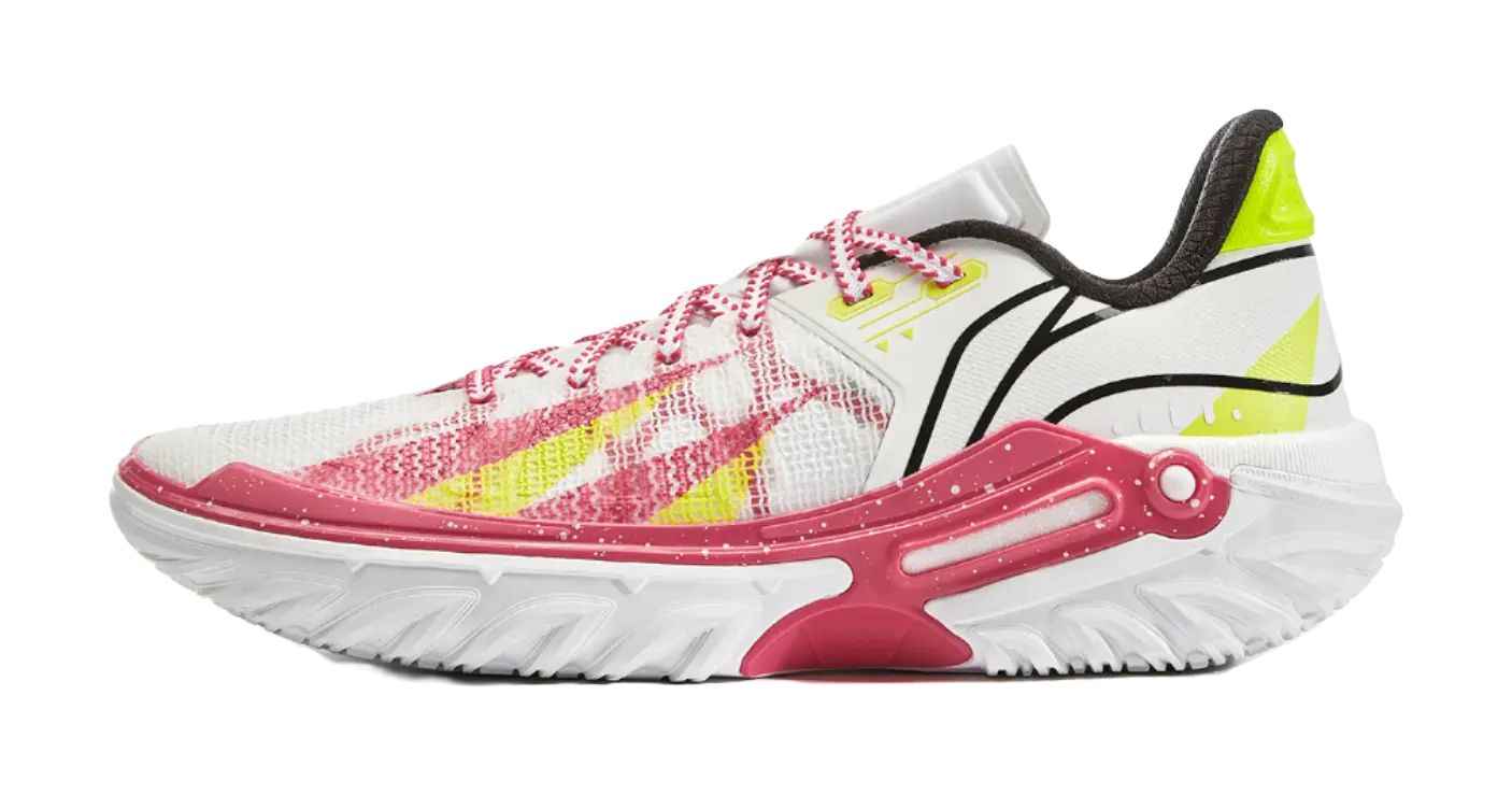 Li Ning Jie Ao 2 Basketball Shoes Mens Low top White Red  vjsneaker.com