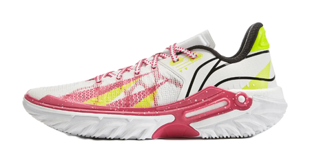 Li Ning Jie Ao 2 Basketball Shoes Mens Low top White Red  vjsneaker.com